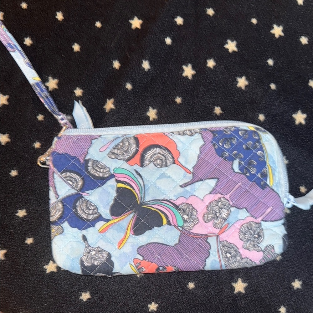 Vera Bradley Butterfly Print Wristlet